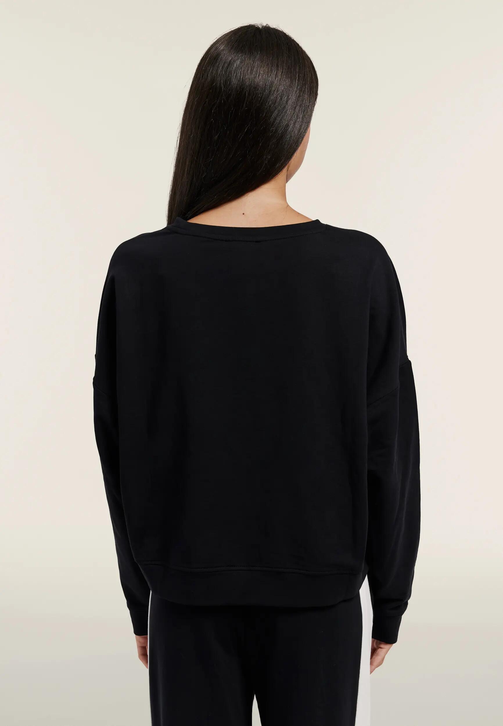 Sweat-shirt coupe courte extra-large pour femmes avec imprimé maxi 3/6