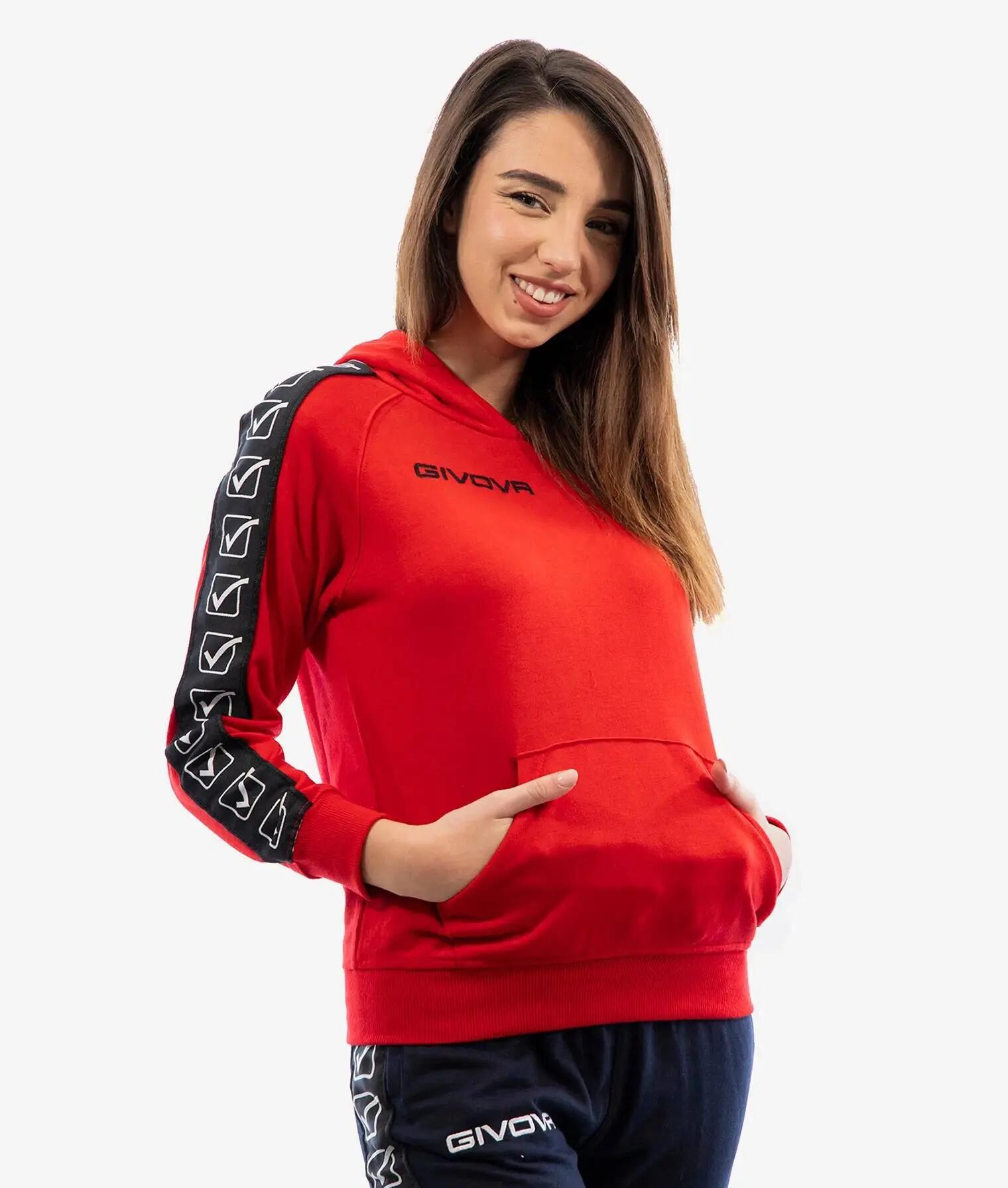 Hoodie Streifen Givova Tarry 1/4
