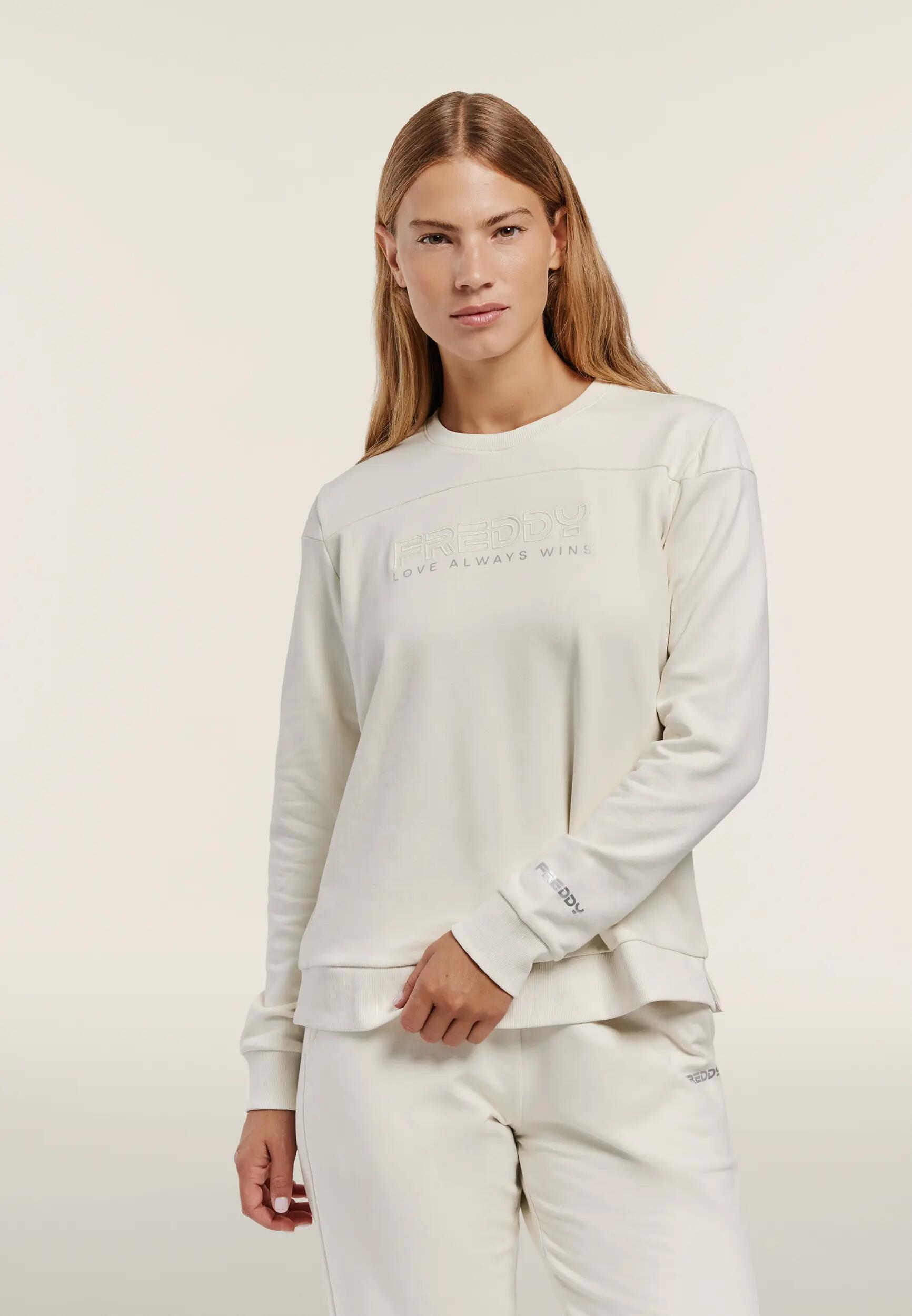 Sweat-shirt à col rond « Love always wins » avec broderie 2/6