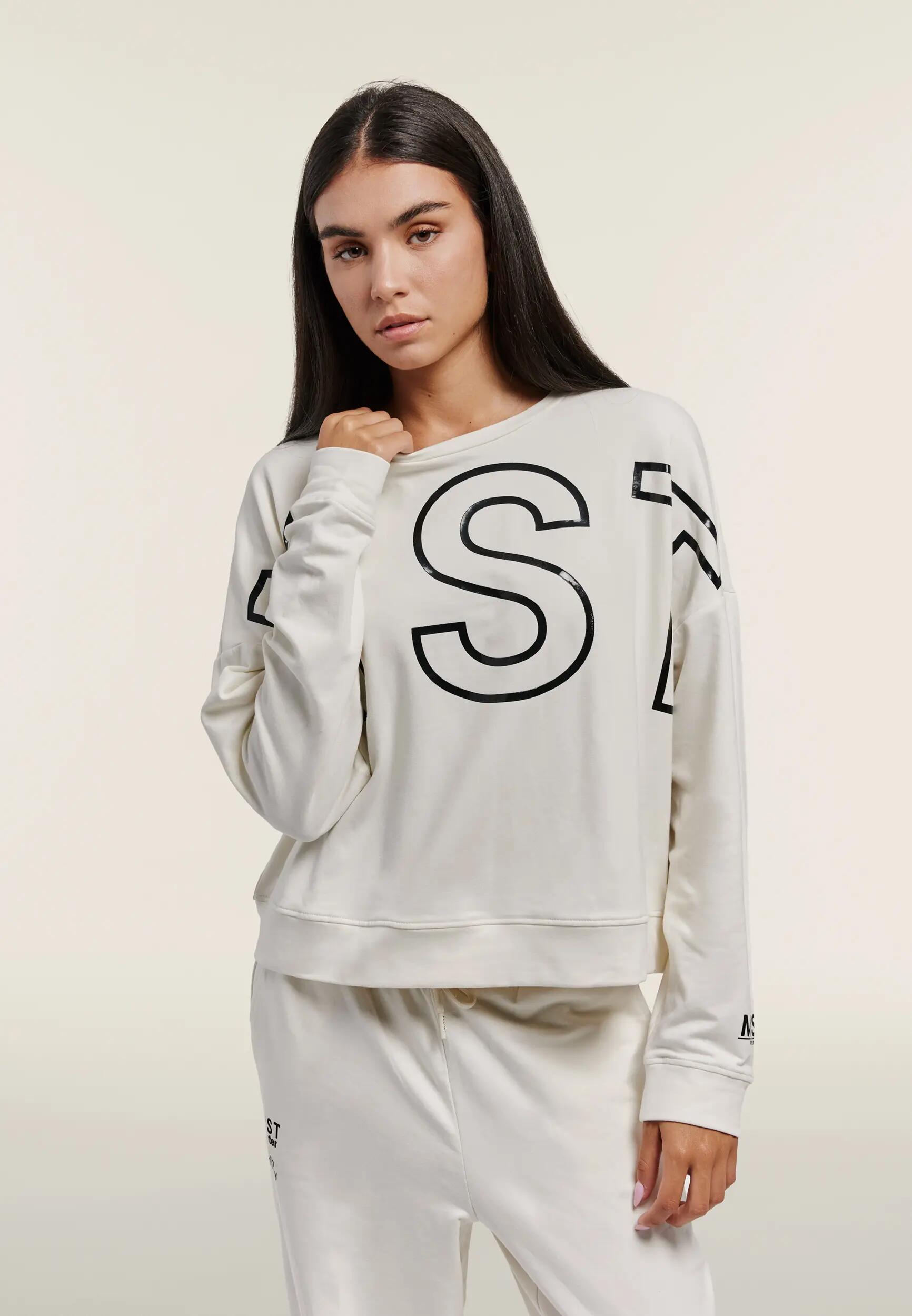 Sweat-shirt coupe courte extra-large pour femmes avec imprimé maxi 2/6