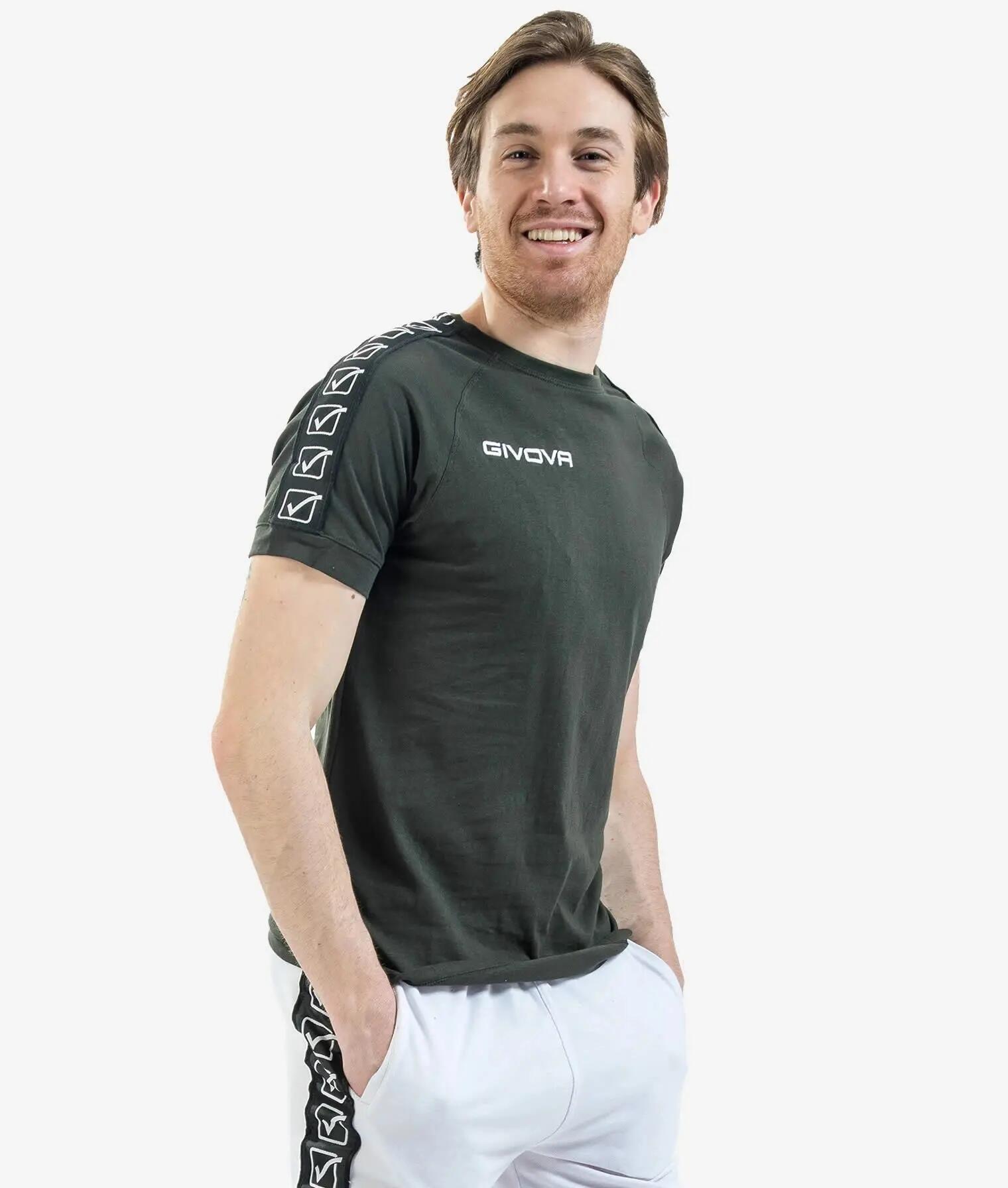 T-shirt z taśmą bawełnianą Givova 1/3