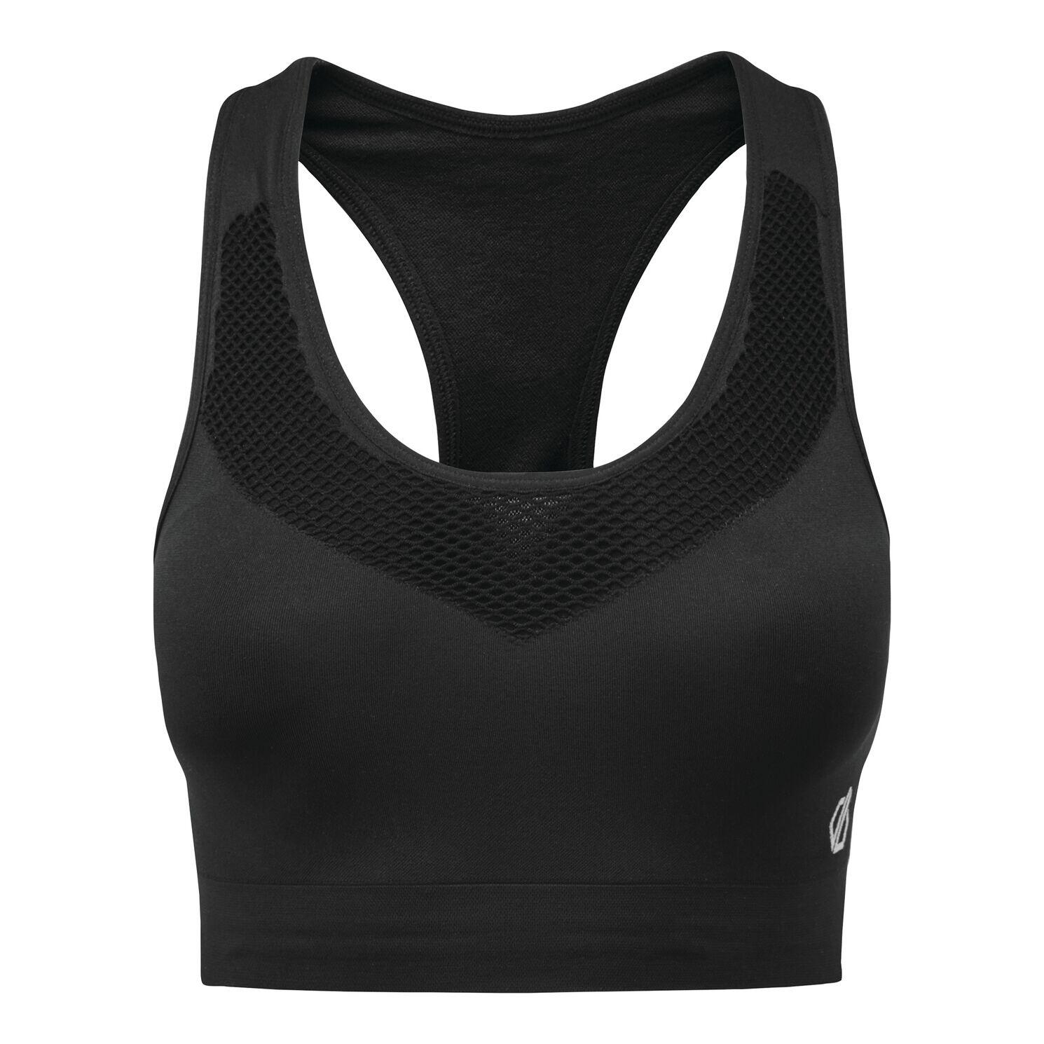 Womens/Ladies Dont Sweat It Sports Bra (Black) 1/5