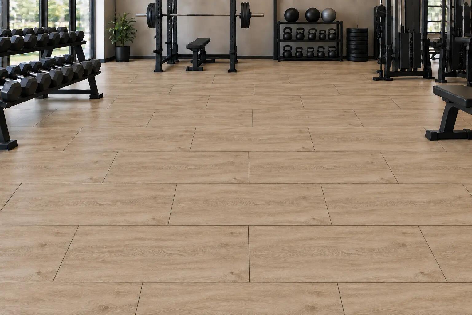 Baldosa deportiva con aspecto de madera 'ROBLE' - 100x50 cm - 20 mm 2/7