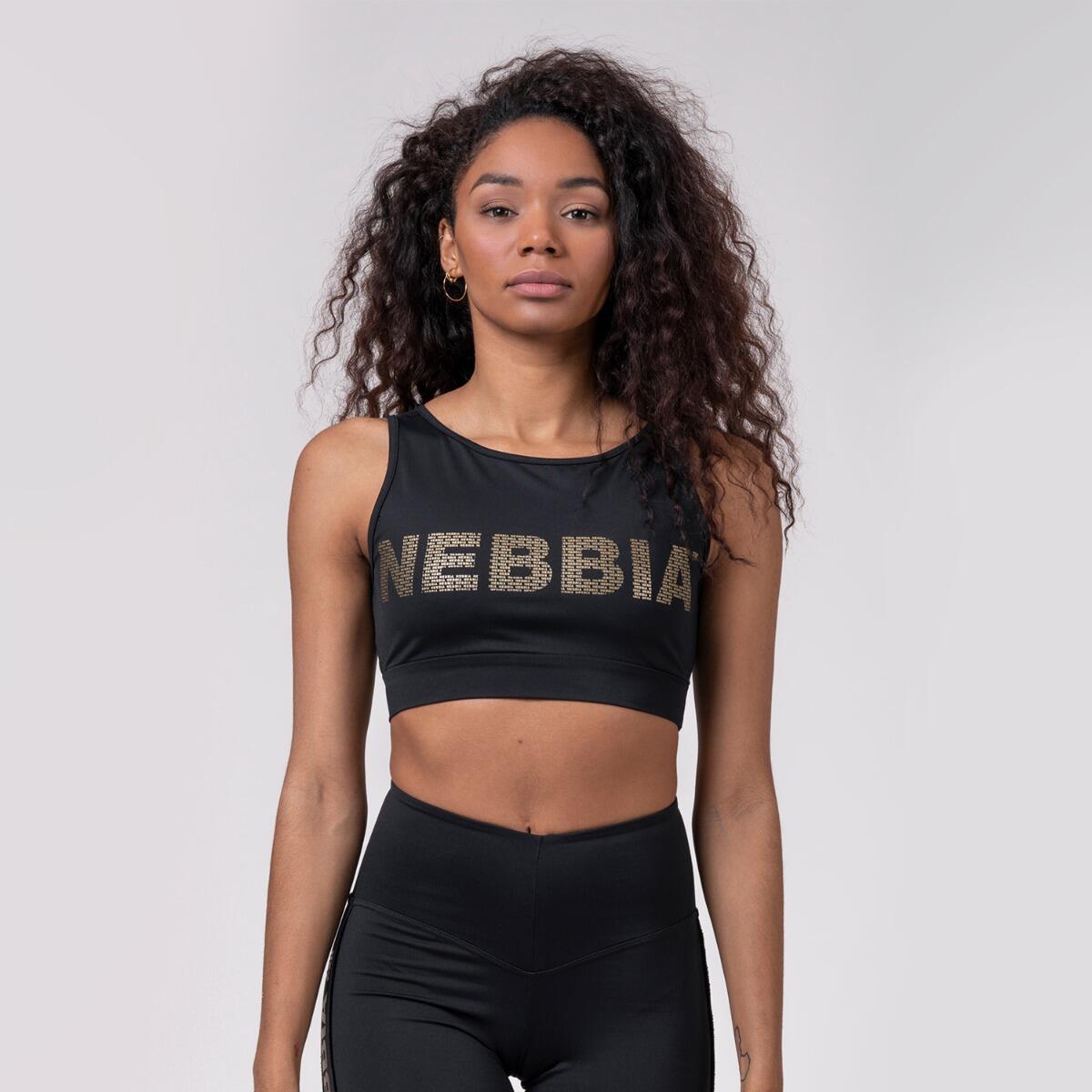 NEBBIA NEBBIA Gold Mesh Mini Top trainingsbeha