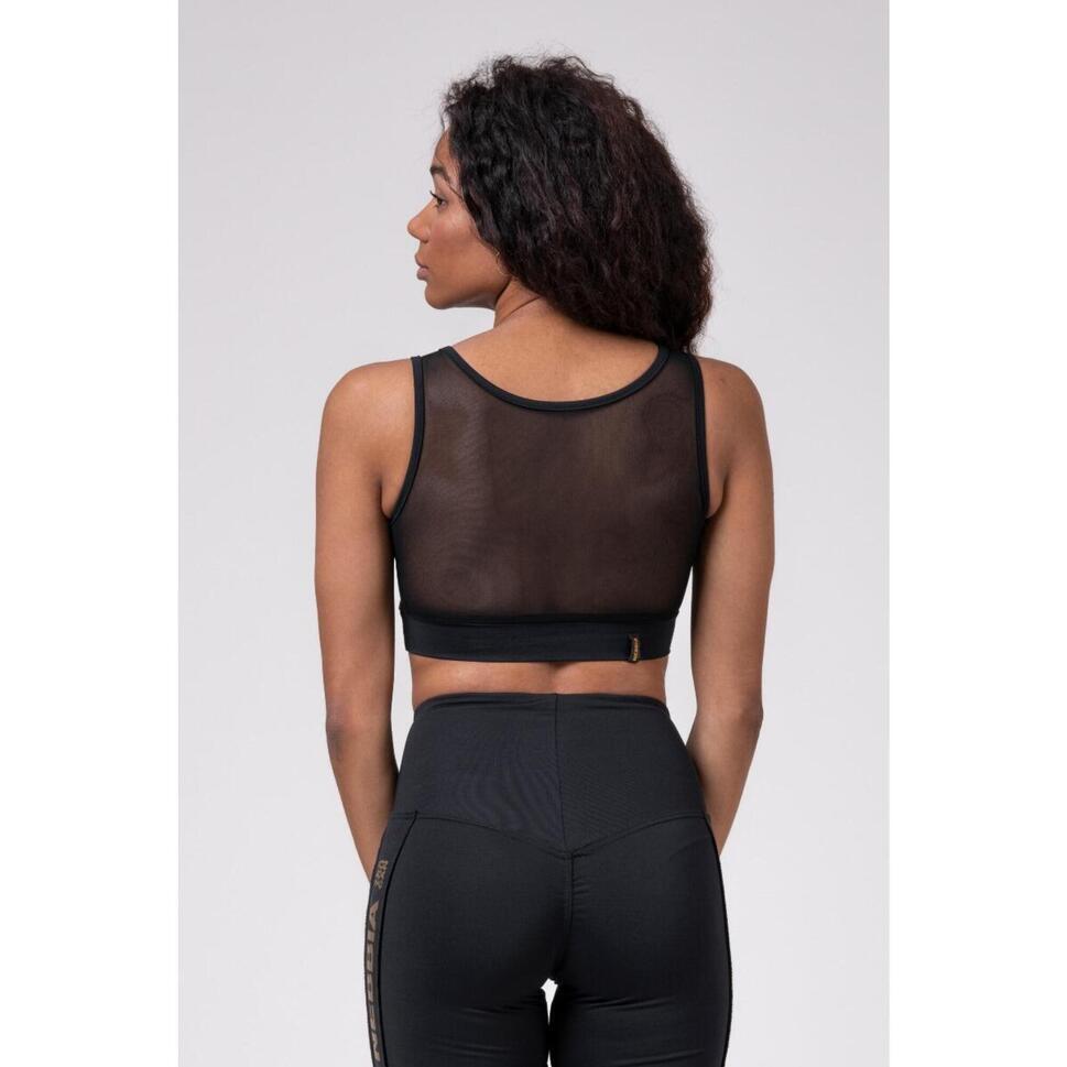 Biustonosz treningowy NEBBIA Gold Mesh Mini Top