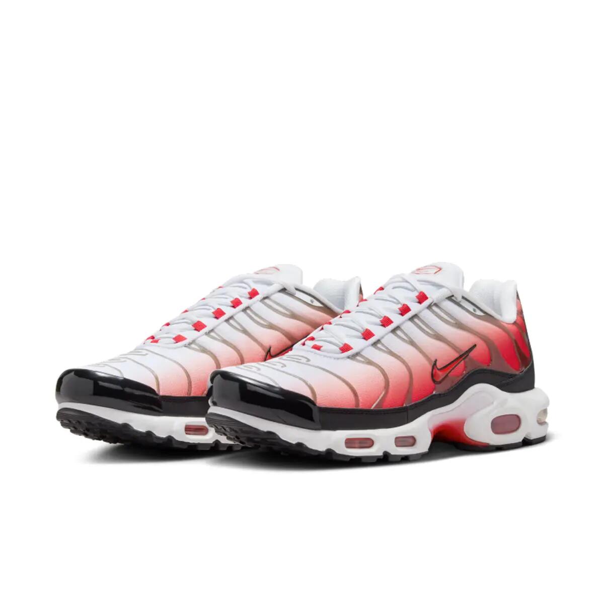 Nike Air Max Plus White Black University Red 4/6