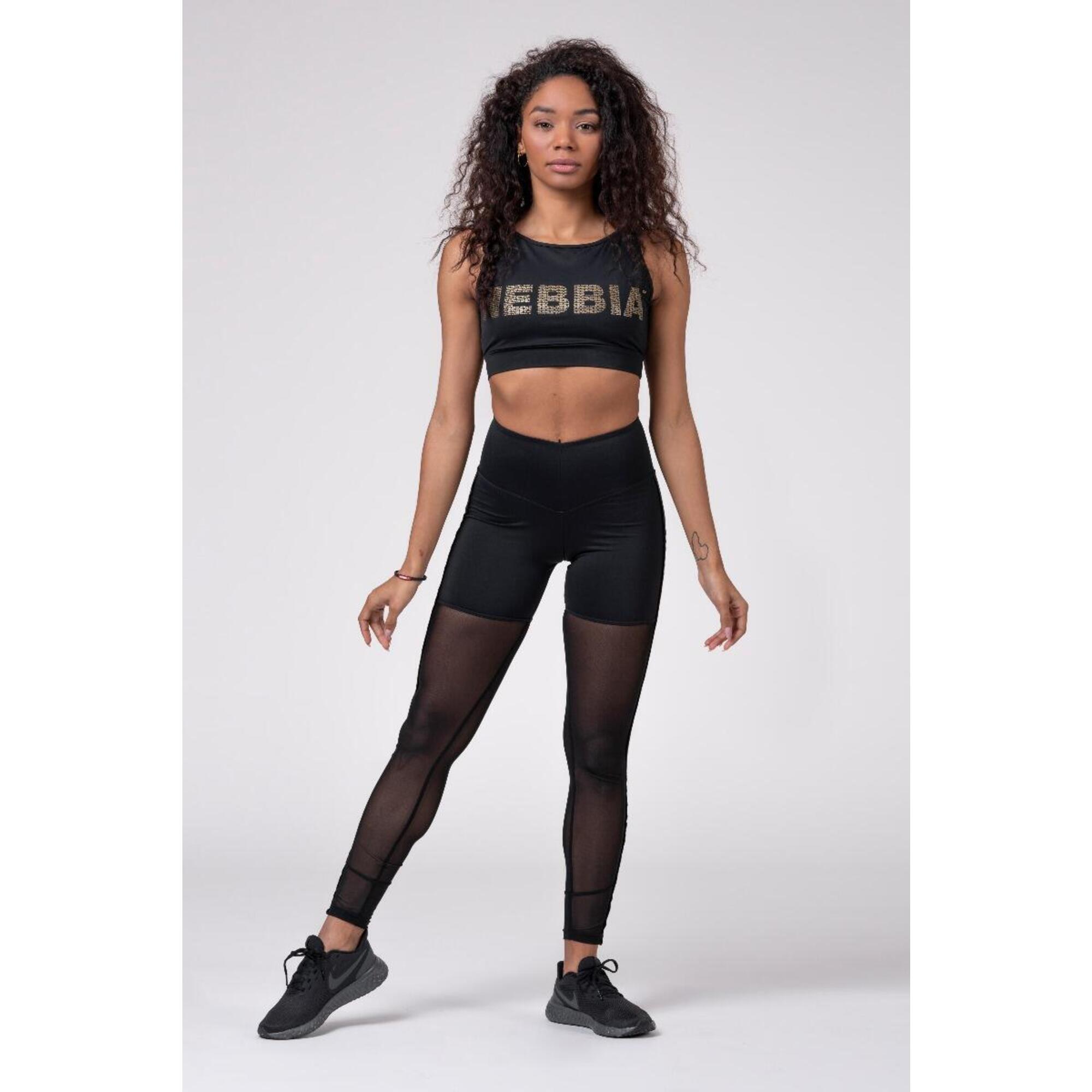 Sutien sport NEBBIA Gold Mesh Mini Top