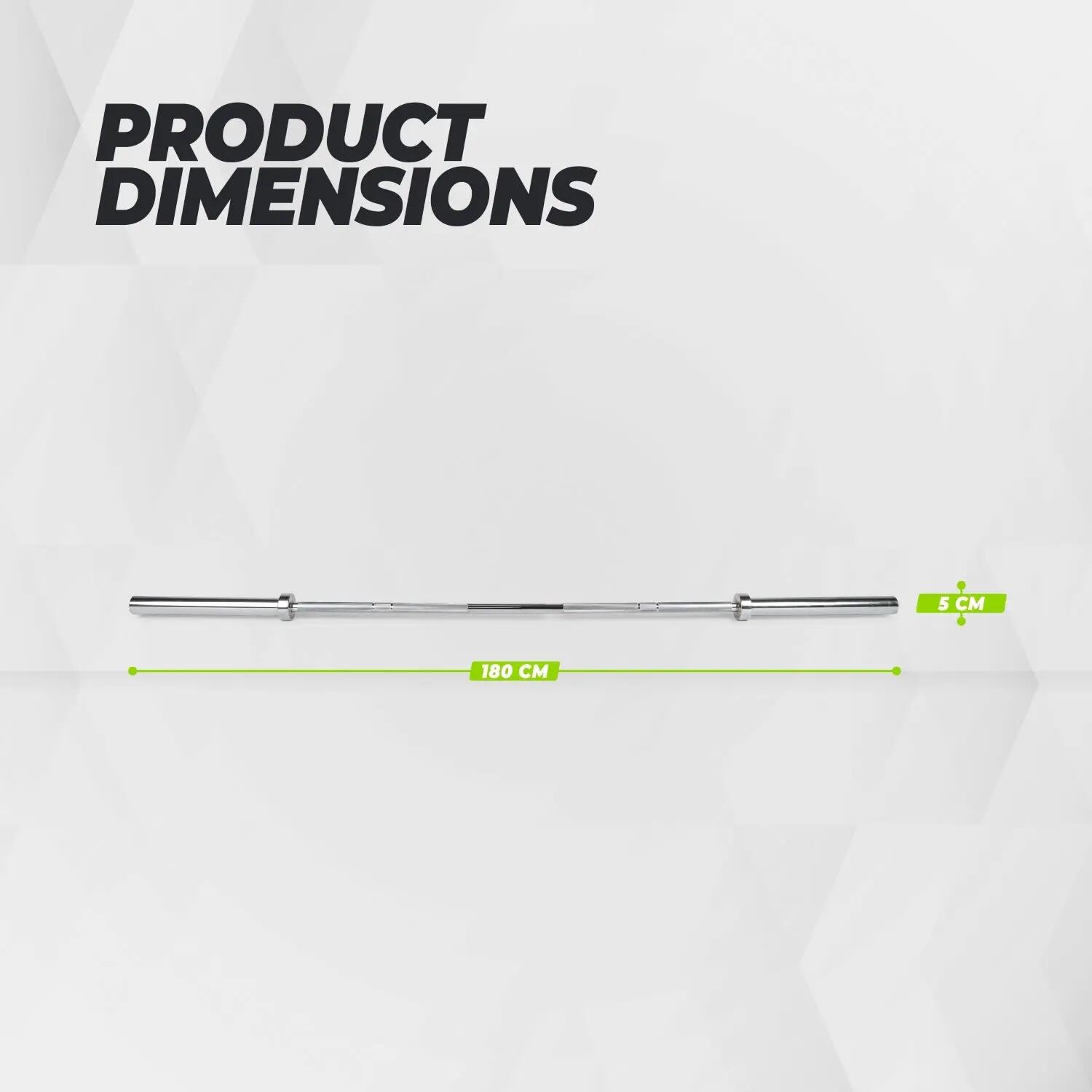 Bara Olimpica VirtuFit 180cm - 13kg 6/7