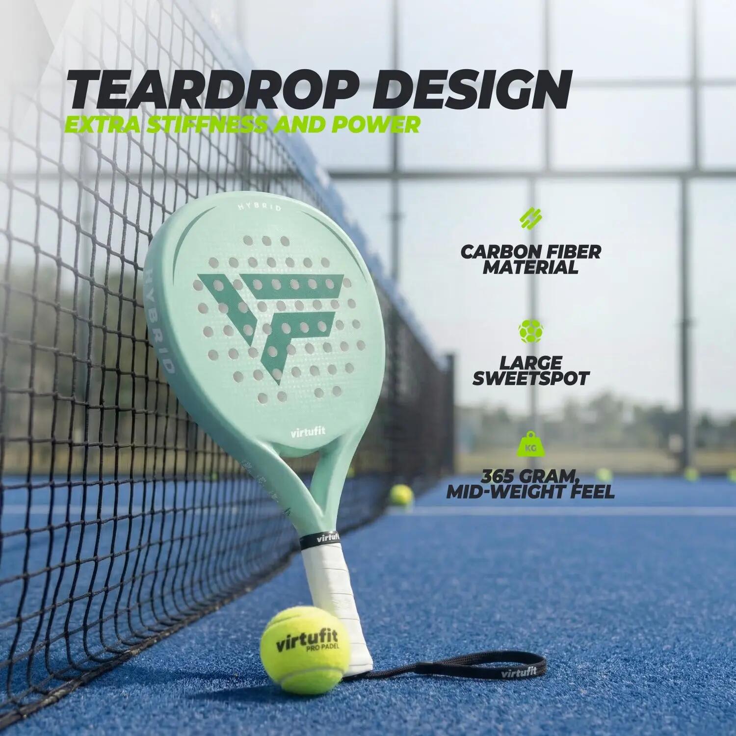 Hybrid Padel Racket - Mint 2/7