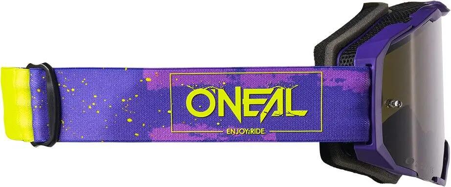 Maschera O'neal B-22 Paint Viola/Giallo Fluo 4/4