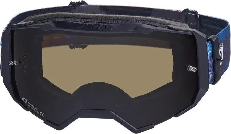 Maschera O'neal B-22 Paint blu/arancione 3/4