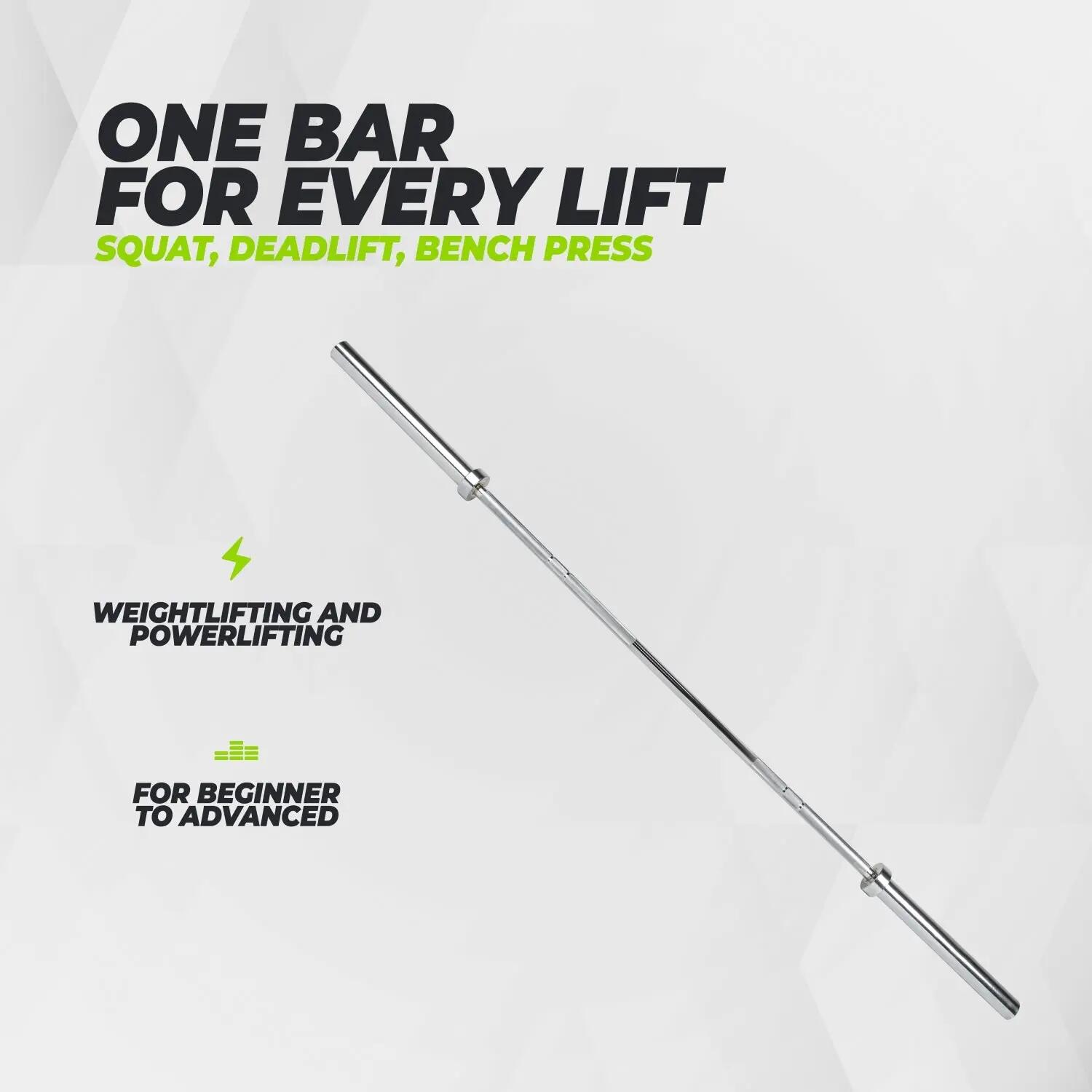 Bara Olimpica VirtuFit 180cm - 13kg 3/7