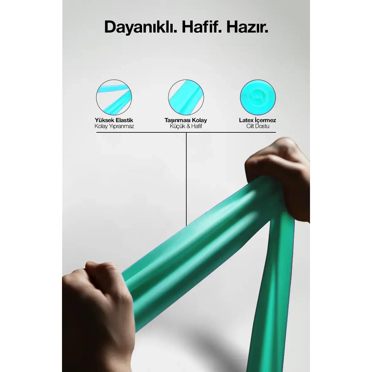 PİLATES LASTİĞİ SERT - YEŞİL