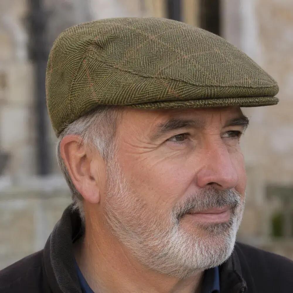 Casquette Walker and Hawkes Cambridge Vert Tweed 3/5