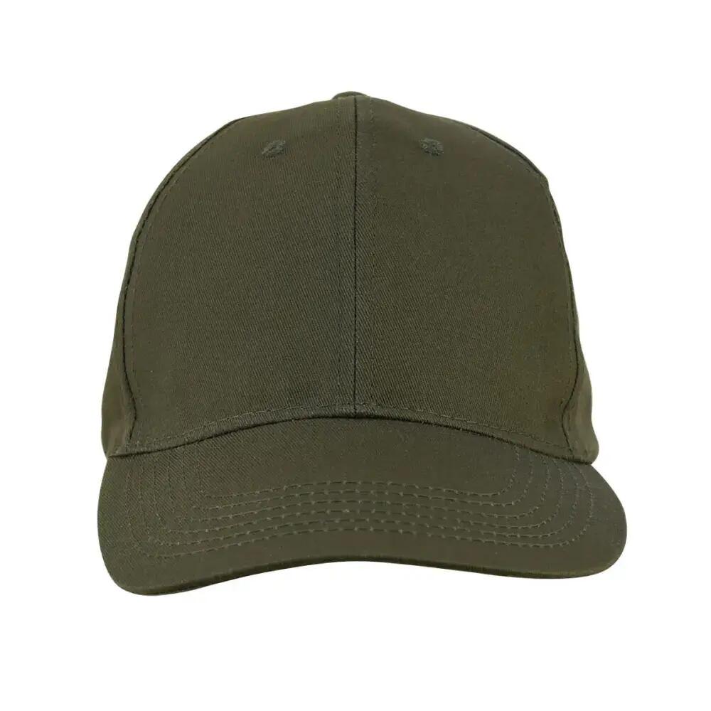 Casquette visière rigide velcro coton verte taille unique 2/5