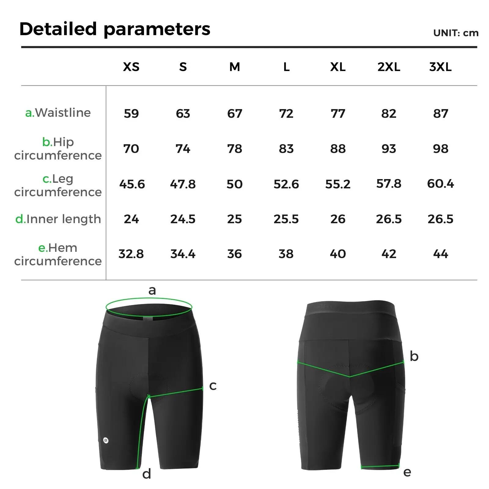 Short de vélo rembourré homme ROCKBROS S-3XL 7/7