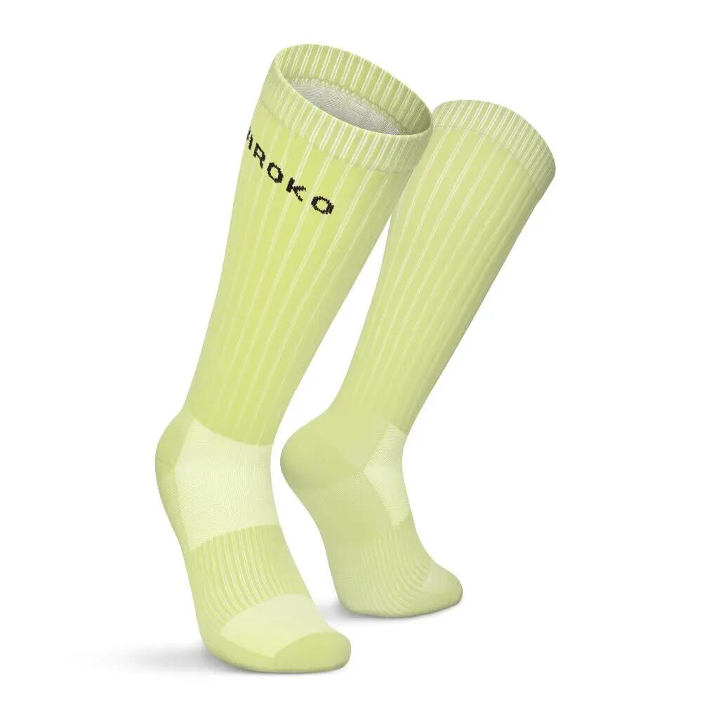 Calcetines altos pádel Hombre y Mujer Contour Lime Lima 2/7