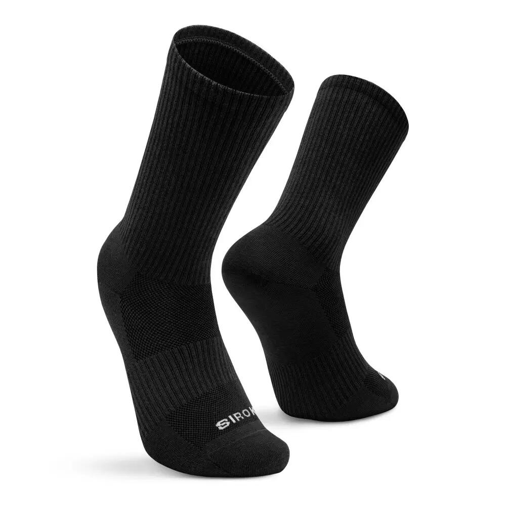 Pack 3 calcetines media caña pádel Hombre y Mujer Vibra Earthline Negro 4/7