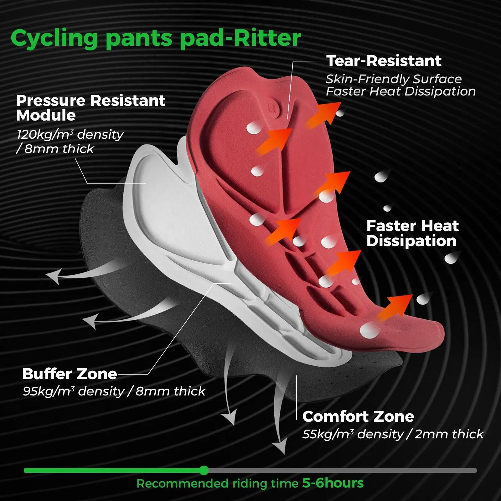Short de vélo rembourré homme ROCKBROS S-3XL 3/7