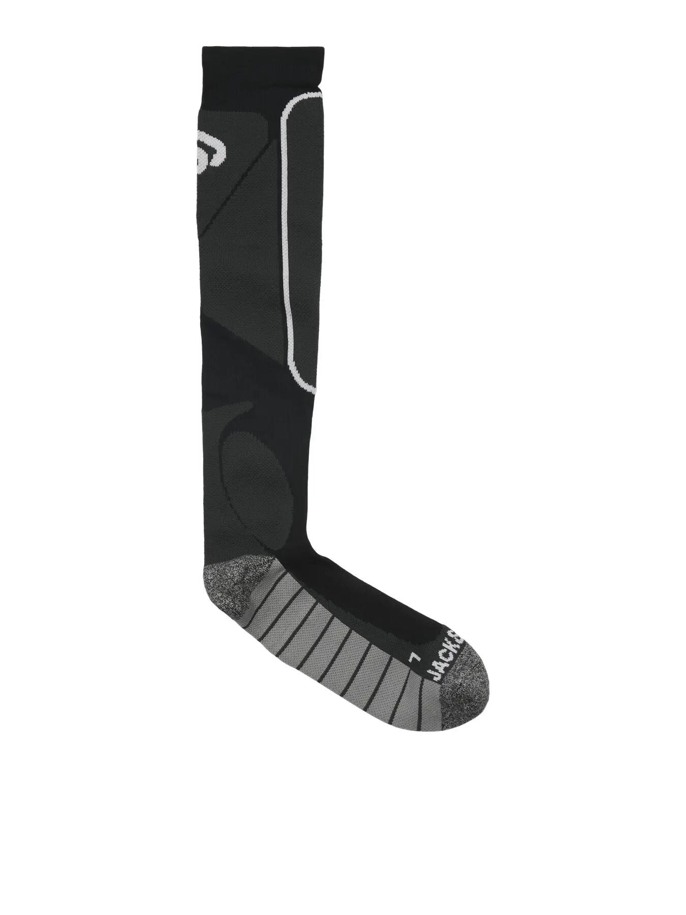 Hombre Esquí Calcetines Técnicos Caña Alta, Pack de 2 P-50 Grape Leaf_Black 3/4