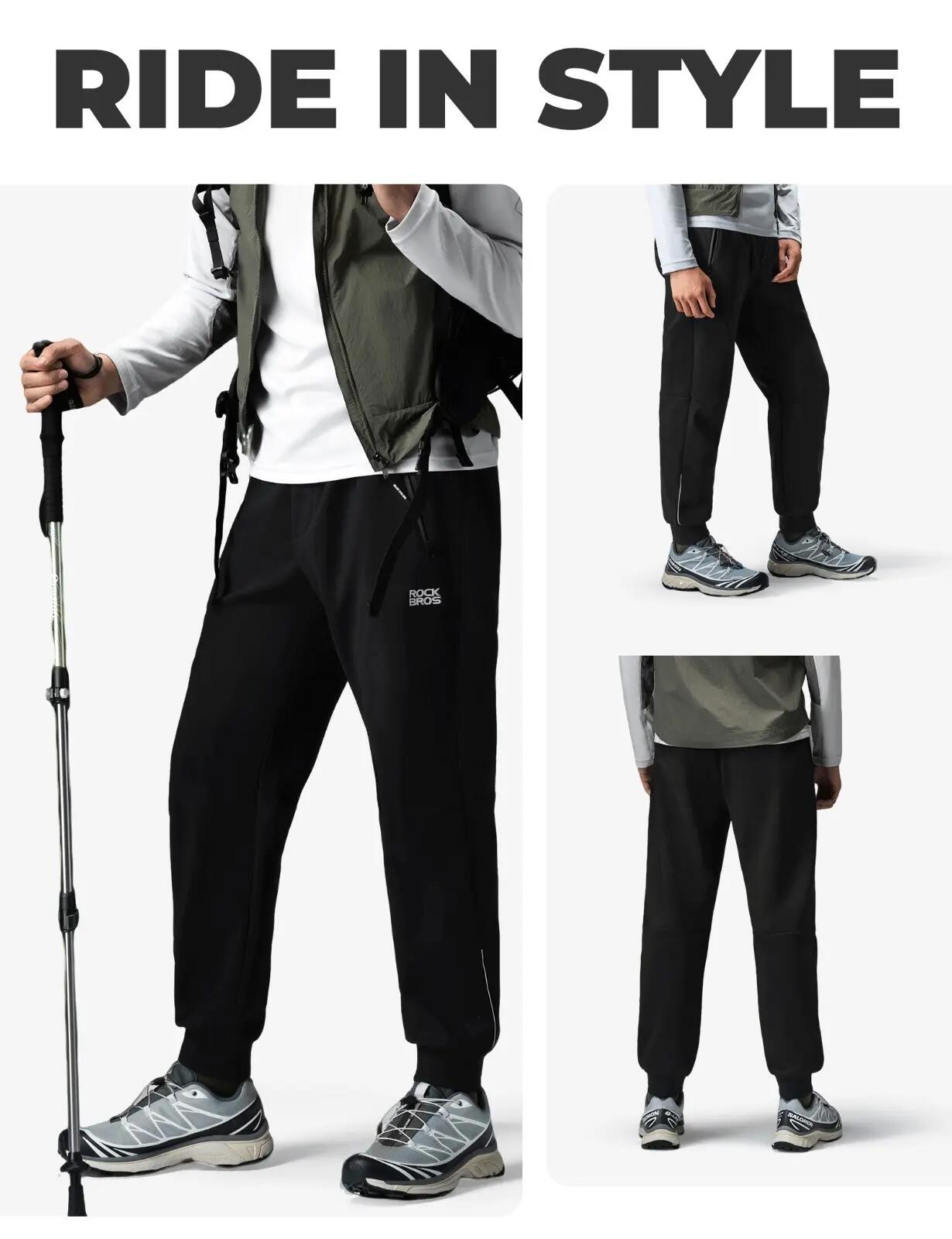 Pantalon de vélo thermique homme ROCKBROS déperlant 2/7
