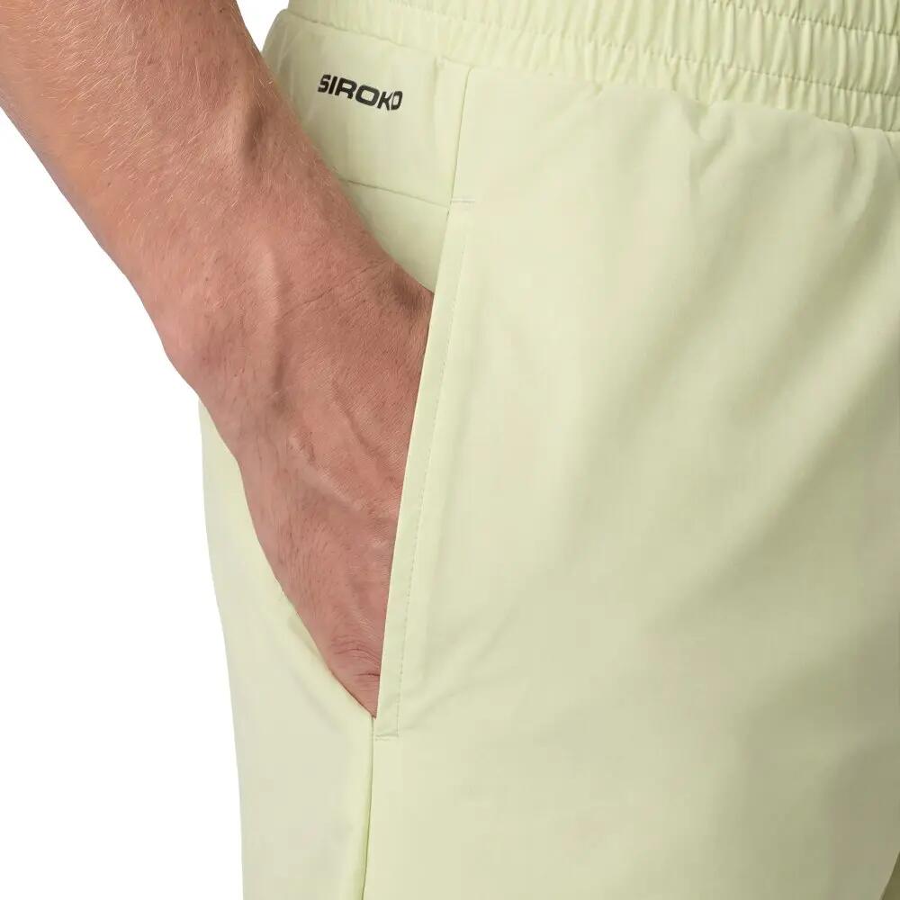 Pantalón corto doble capa pádel hombre Score Lime Lima 4/7