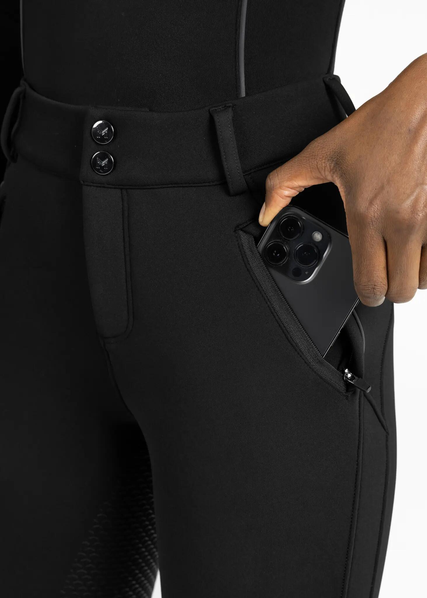 Pantalón Polar Invierno Mujer Equitación Maximilian Arctic Negro 6/7