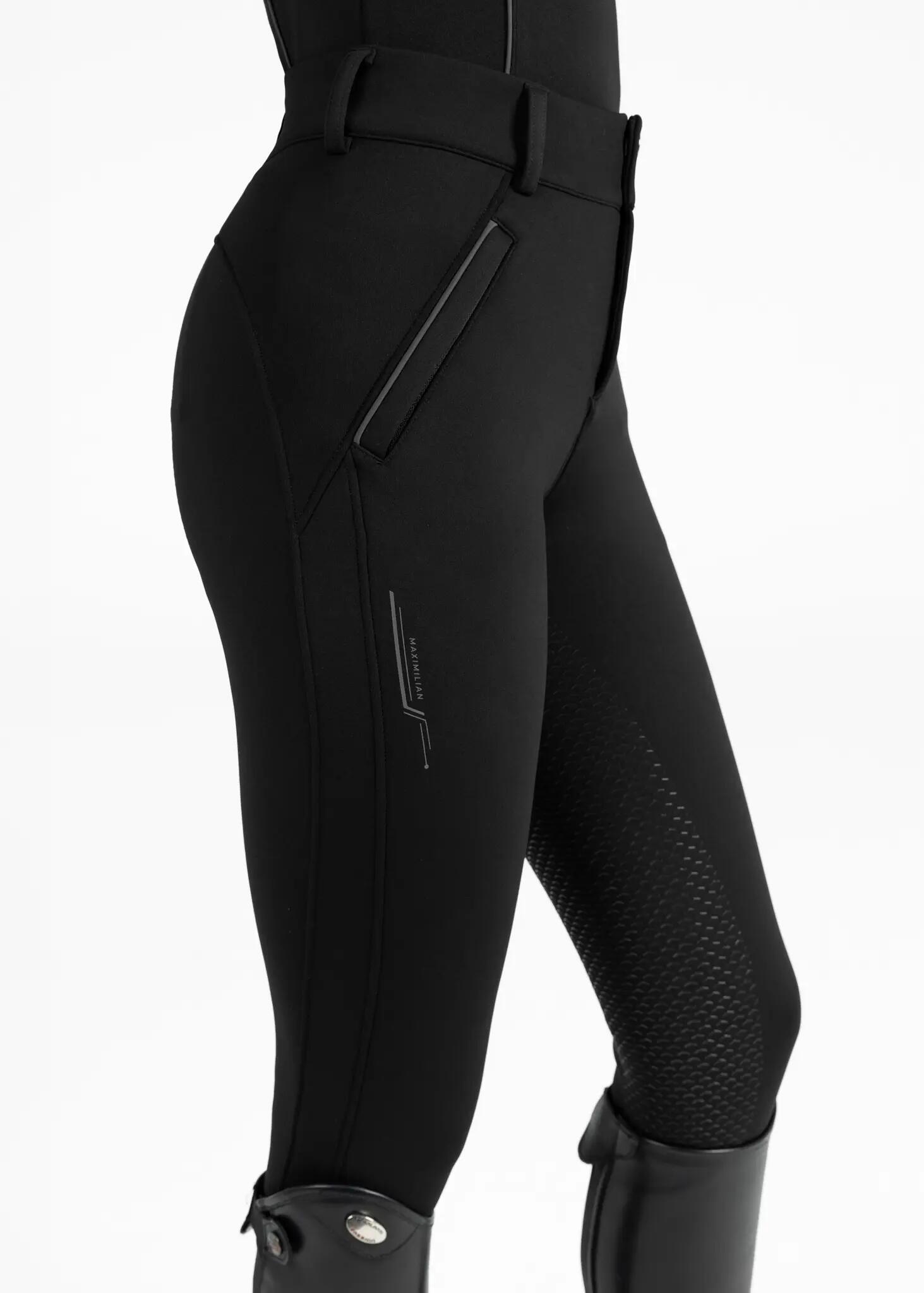 Pantalón Polar Invierno Mujer Equitación Maximilian Arctic Negro 5/7