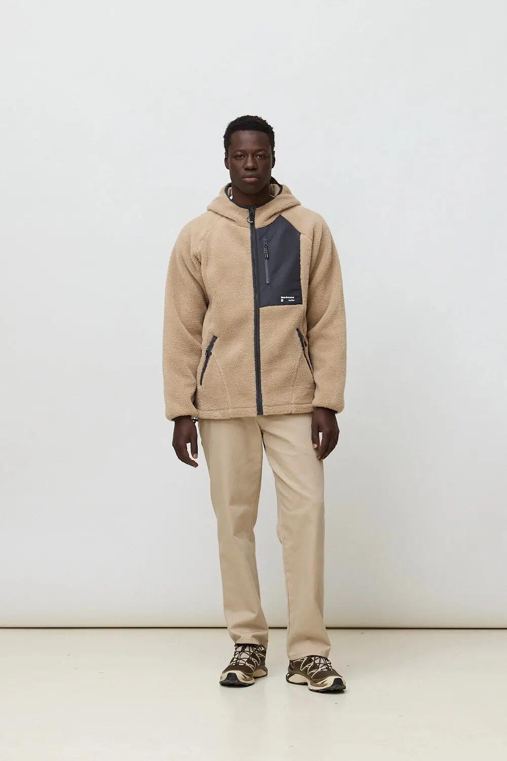 Sudadera con Capucha Polar Blue Banana Cave Camel 3/4