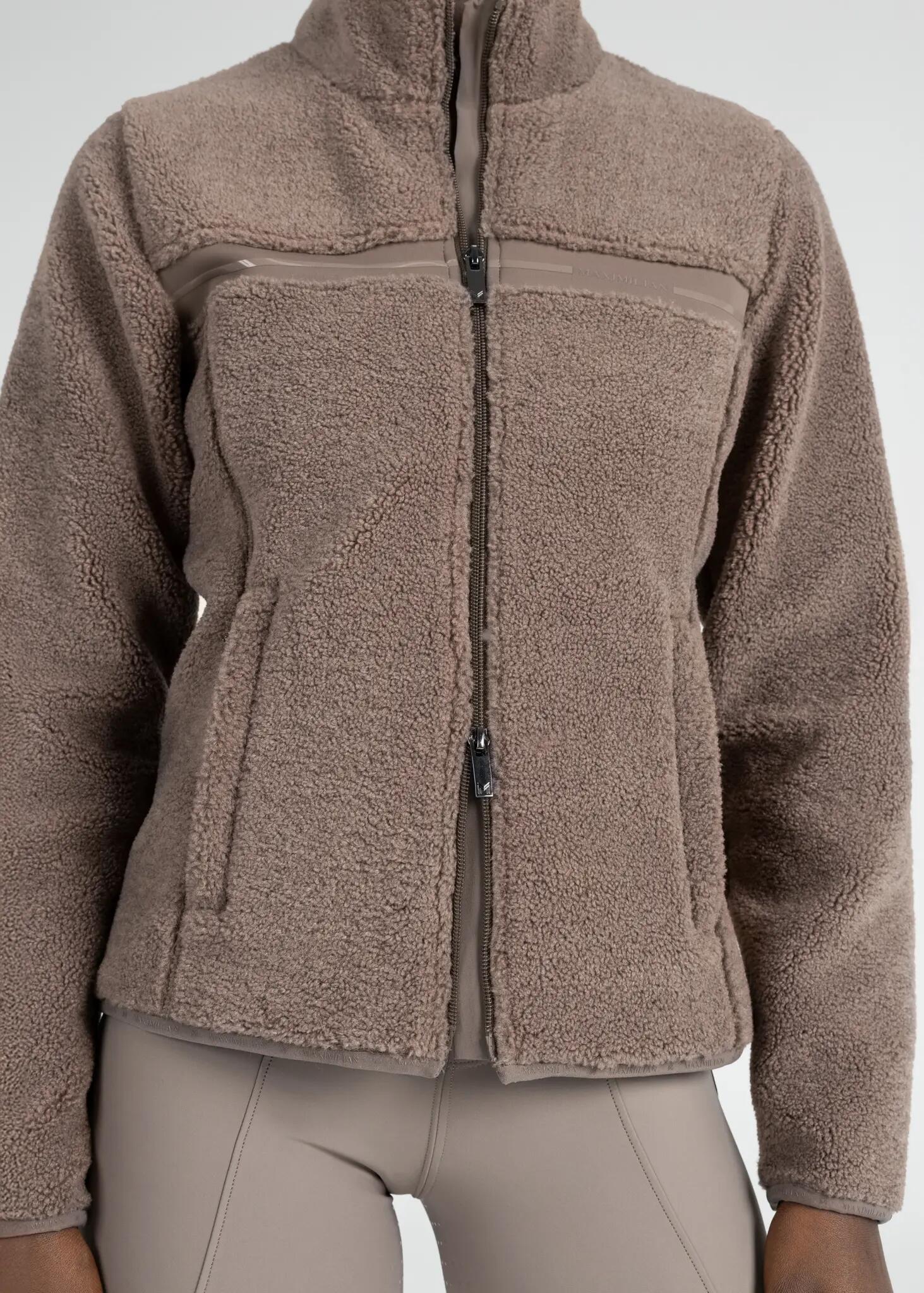 Chaqueta Teddy Mujer Equitación Maximilian Ciara Topo 7/8