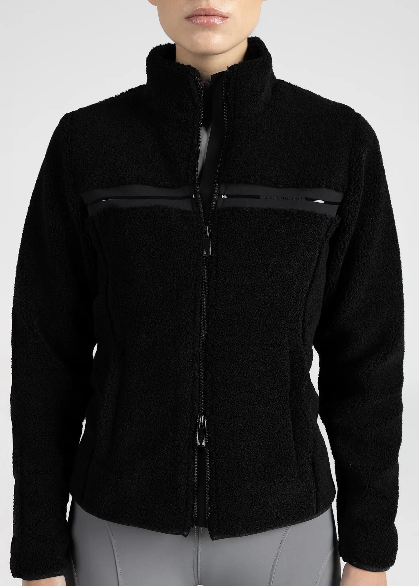 Chaqueta Teddy Mujer Equitación Maximilian Ciara Negro 7/8