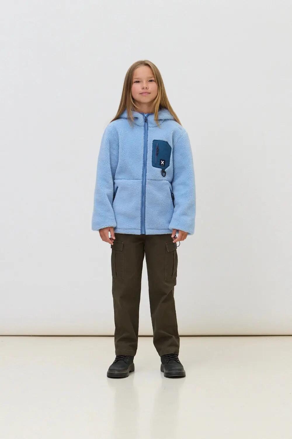 Sudadera con Capucha Polar Kids Blue Banana Barry Light Blue 3/4
