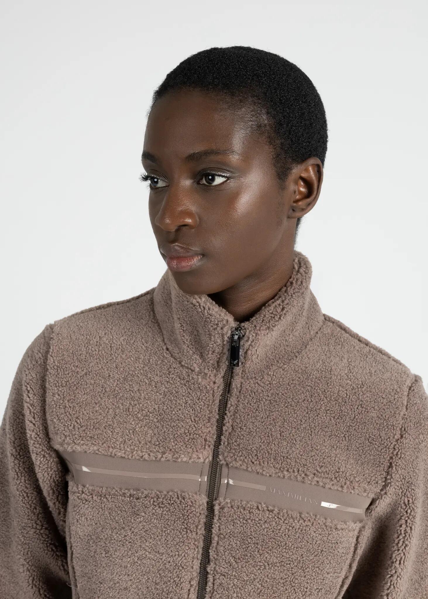 Chaqueta Teddy Mujer Equitación Maximilian Ciara Topo 5/8