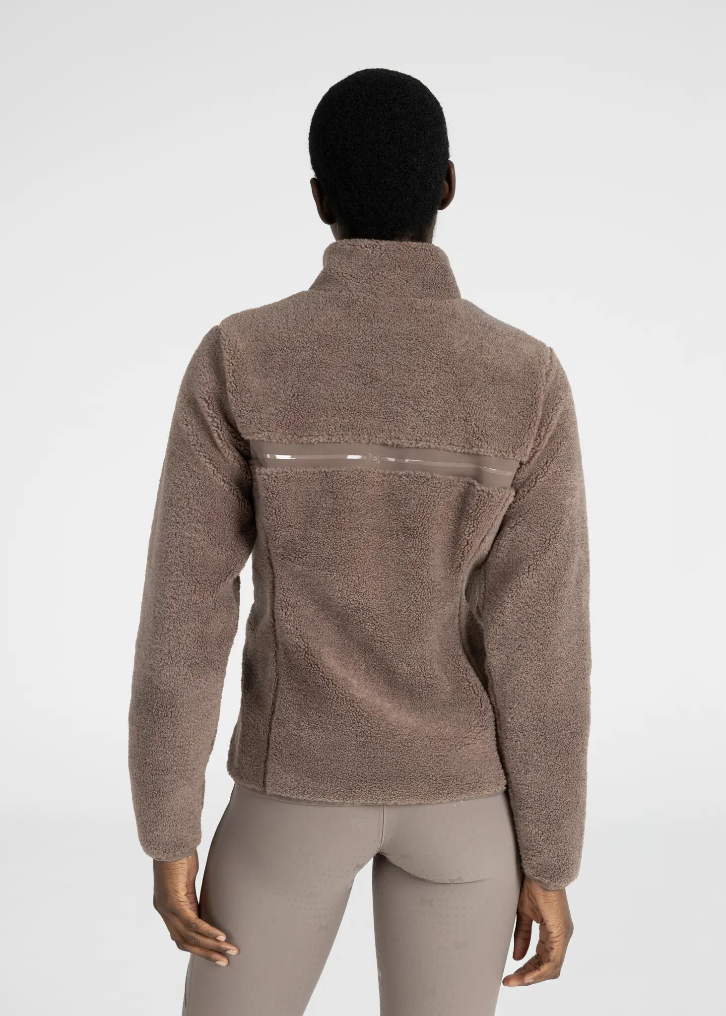 Chaqueta Teddy Mujer Equitación Maximilian Ciara Topo 3/8