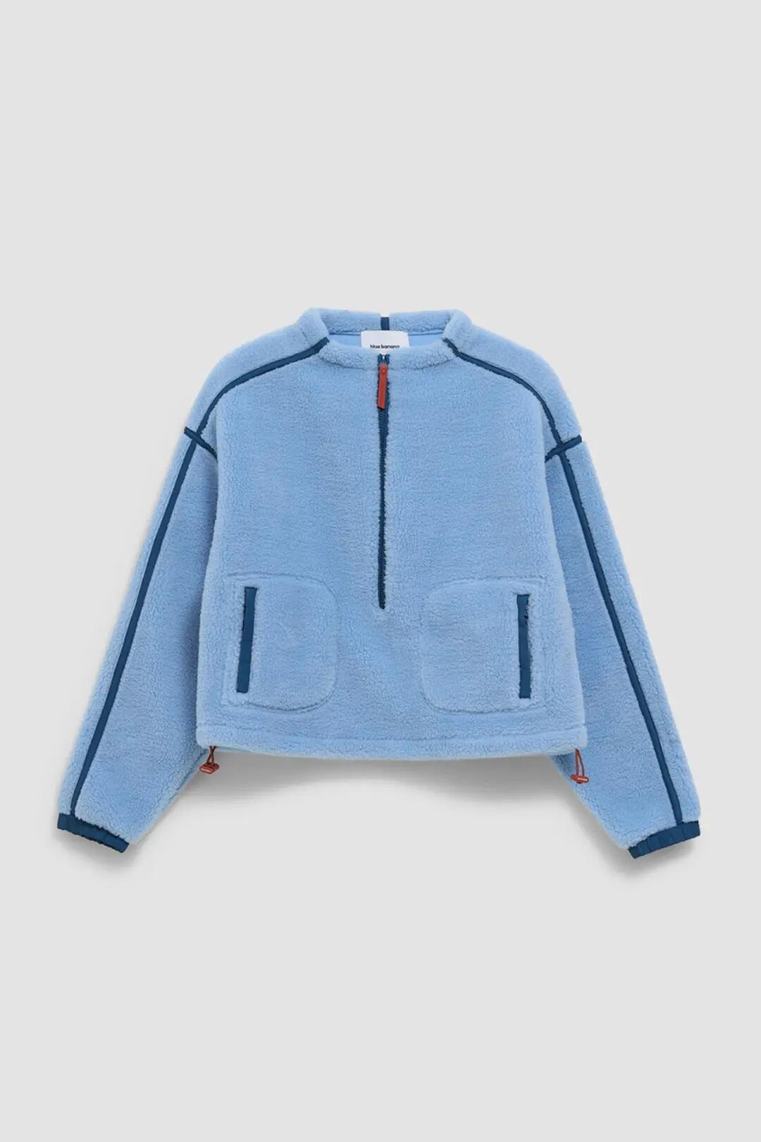 Abrigo Polar de Mujer Blue Banana Frost Light Blue 4/4