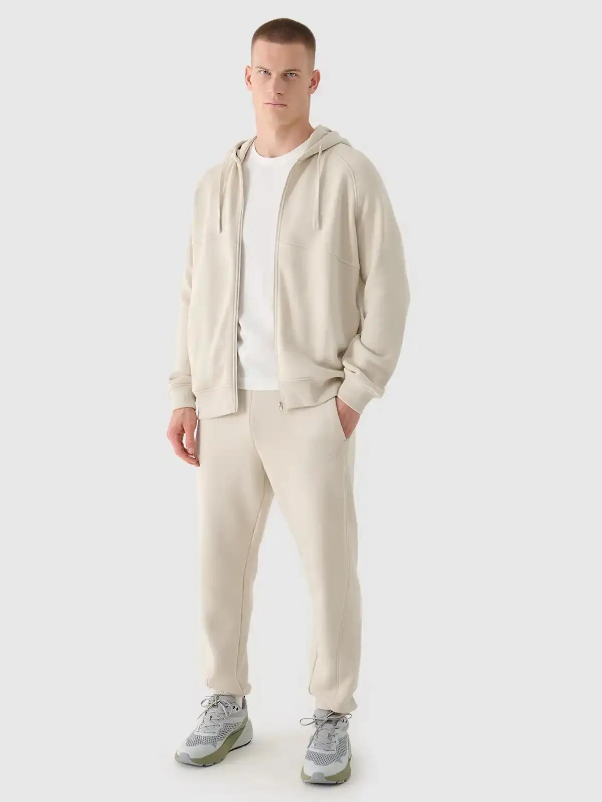 Męskie spodnie dresowe 4F joggery bawelniane M1350 3/5