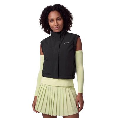 Dames padel kort geïsoleerd vest glass-w black zwart