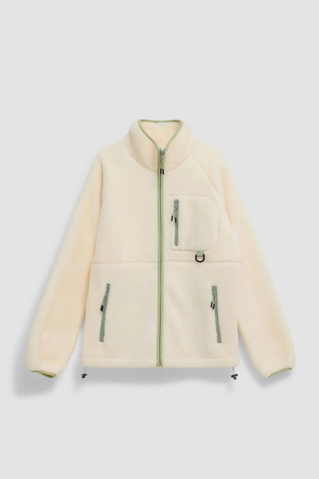 Chaqueta Polar Blue Banana Core Blanco Roto 4/4