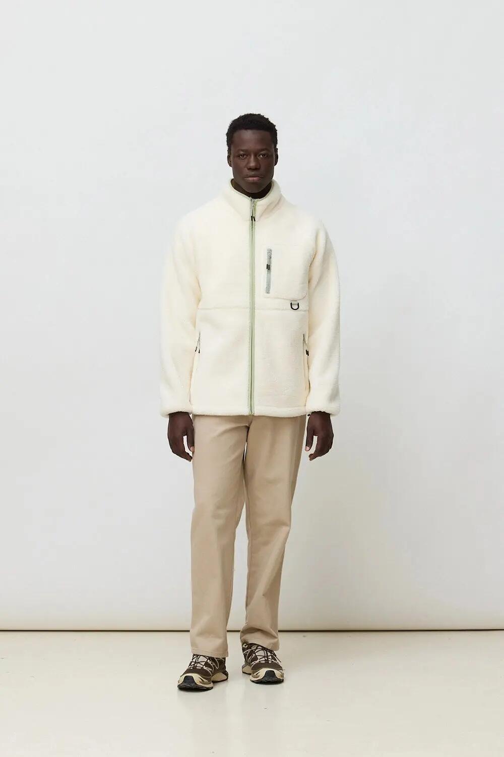 Chaqueta Polar Blue Banana Core Blanco Roto 3/4