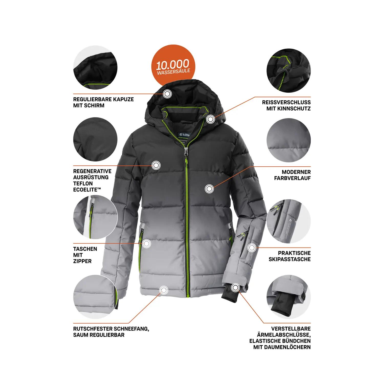 Jungen, Kinder Ski-Steppjacke KSW 382 BYS QLTD JCKT 5/7