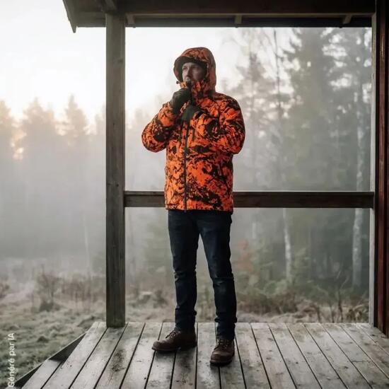 Veste Ridge isolante polyester camo orange