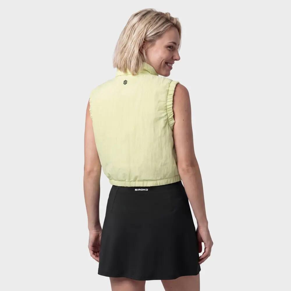 Dames Padel kort geïsoleerd vest Glass-W Lime Limoengroen 6/8