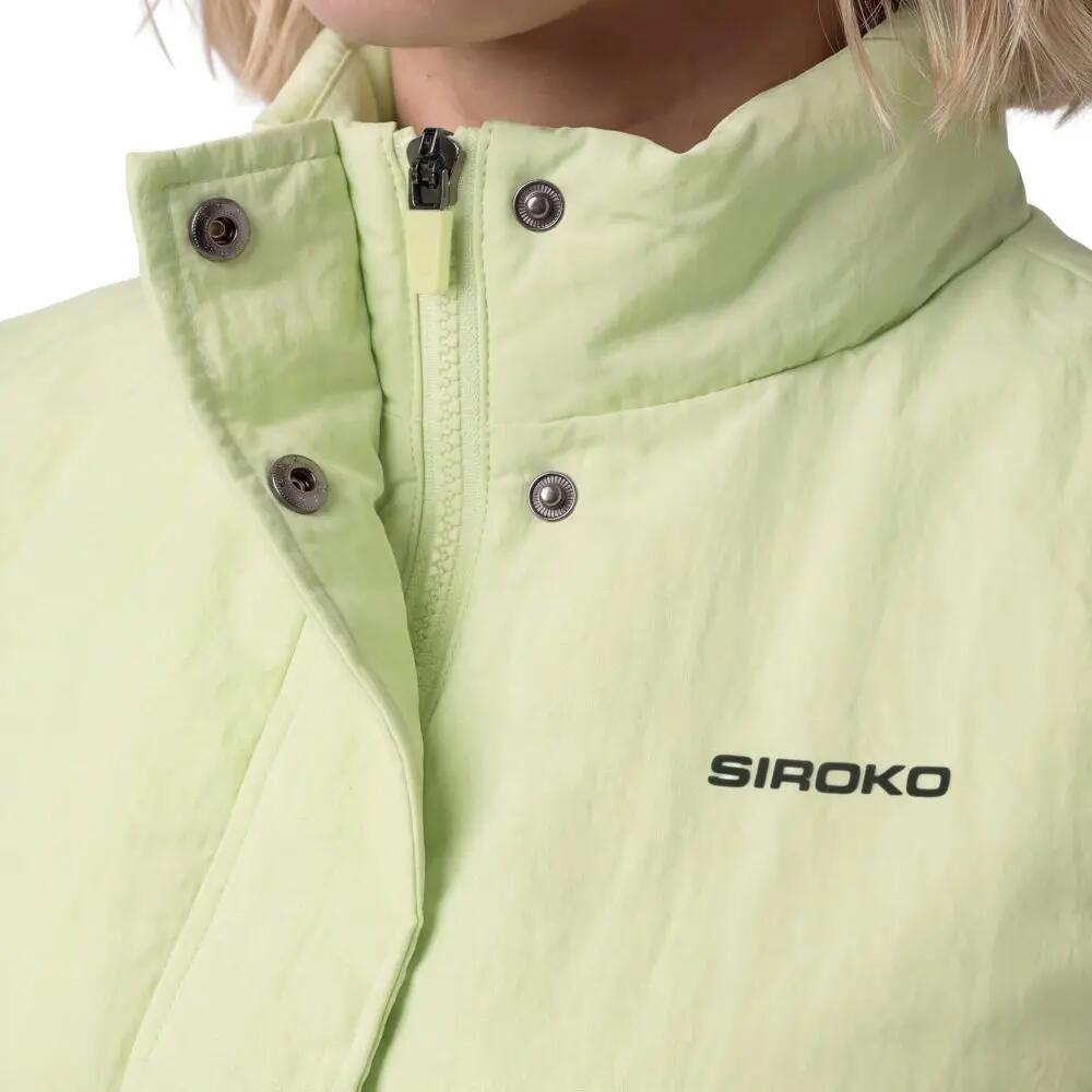 Dames Padel kort geïsoleerd vest Glass-W Lime Limoengroen 5/8