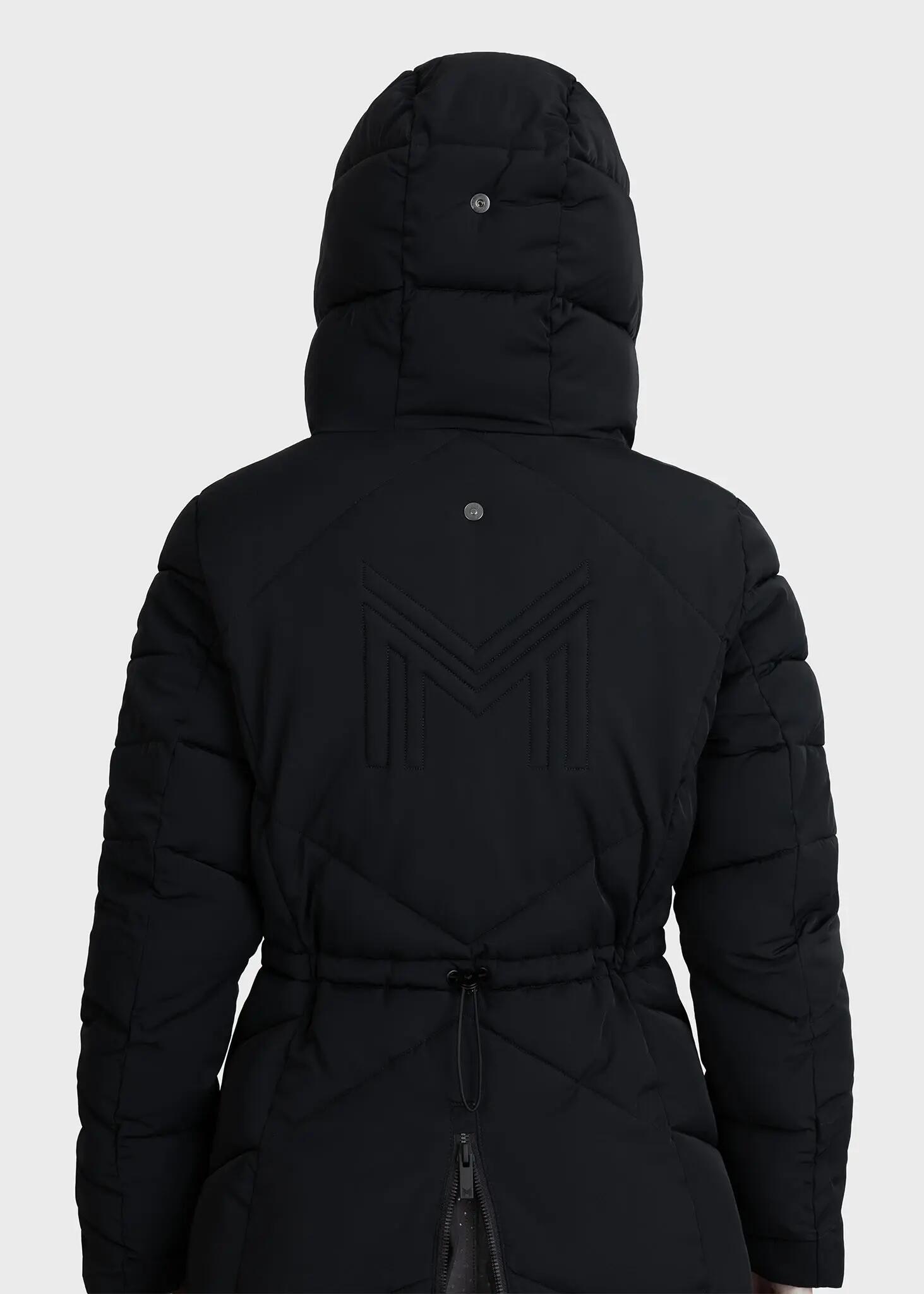 Abrigo Largo Acolchado Mujer Equitación Maximilian Grand Negro 6/10