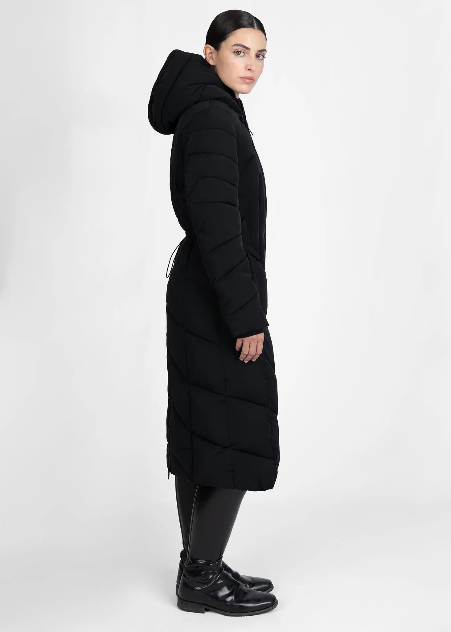 Abrigo Largo Acolchado Mujer Equitación Maximilian Grand Negro 4/10