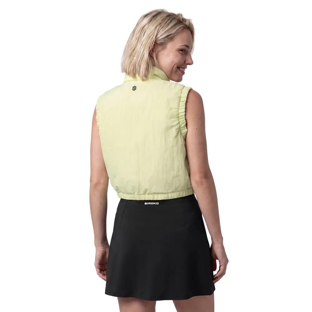 Dames Padel kort geïsoleerd vest Glass-W Lime Limoengroen 2/8