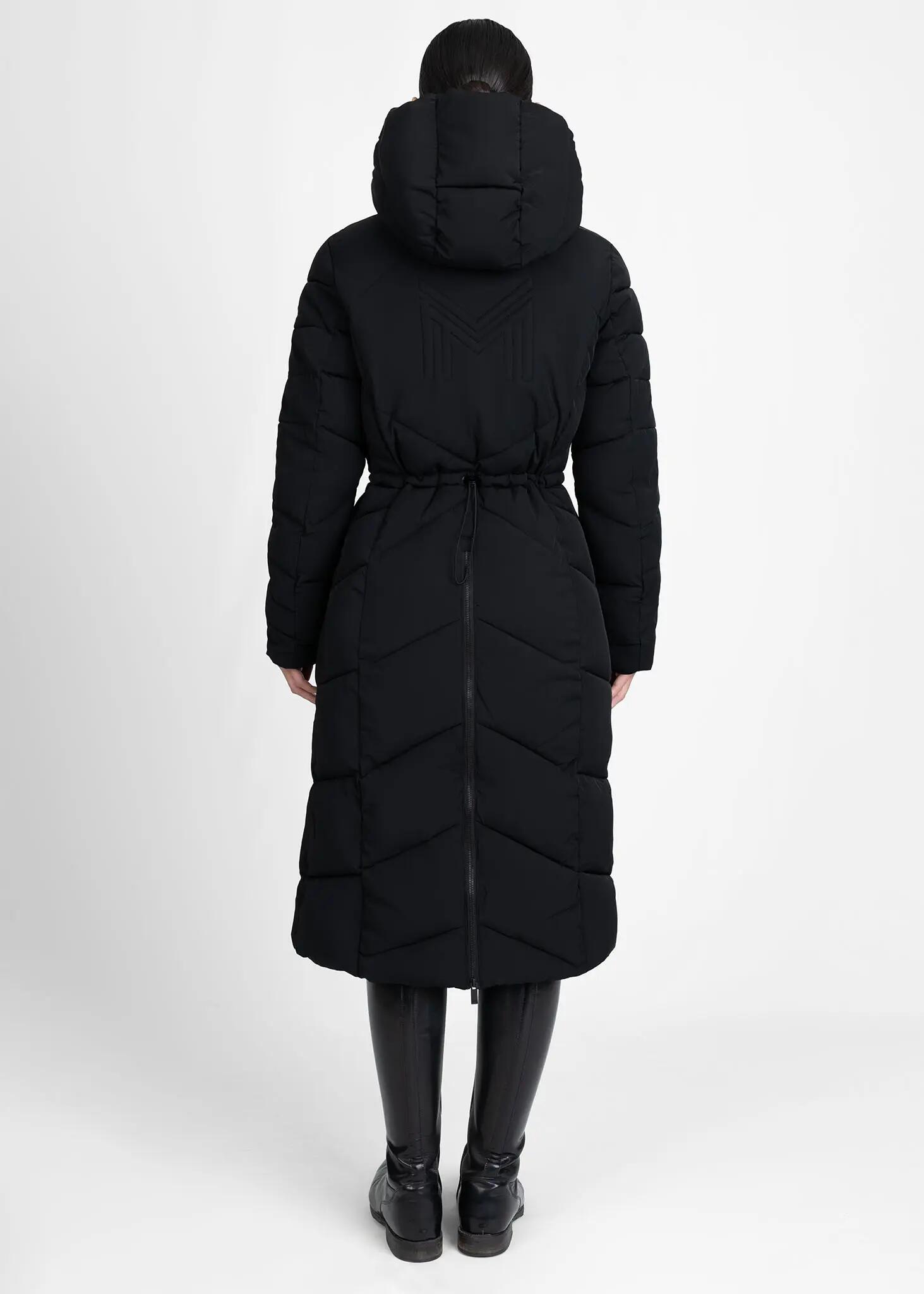 Abrigo Largo Acolchado Mujer Equitación Maximilian Grand Negro 3/10