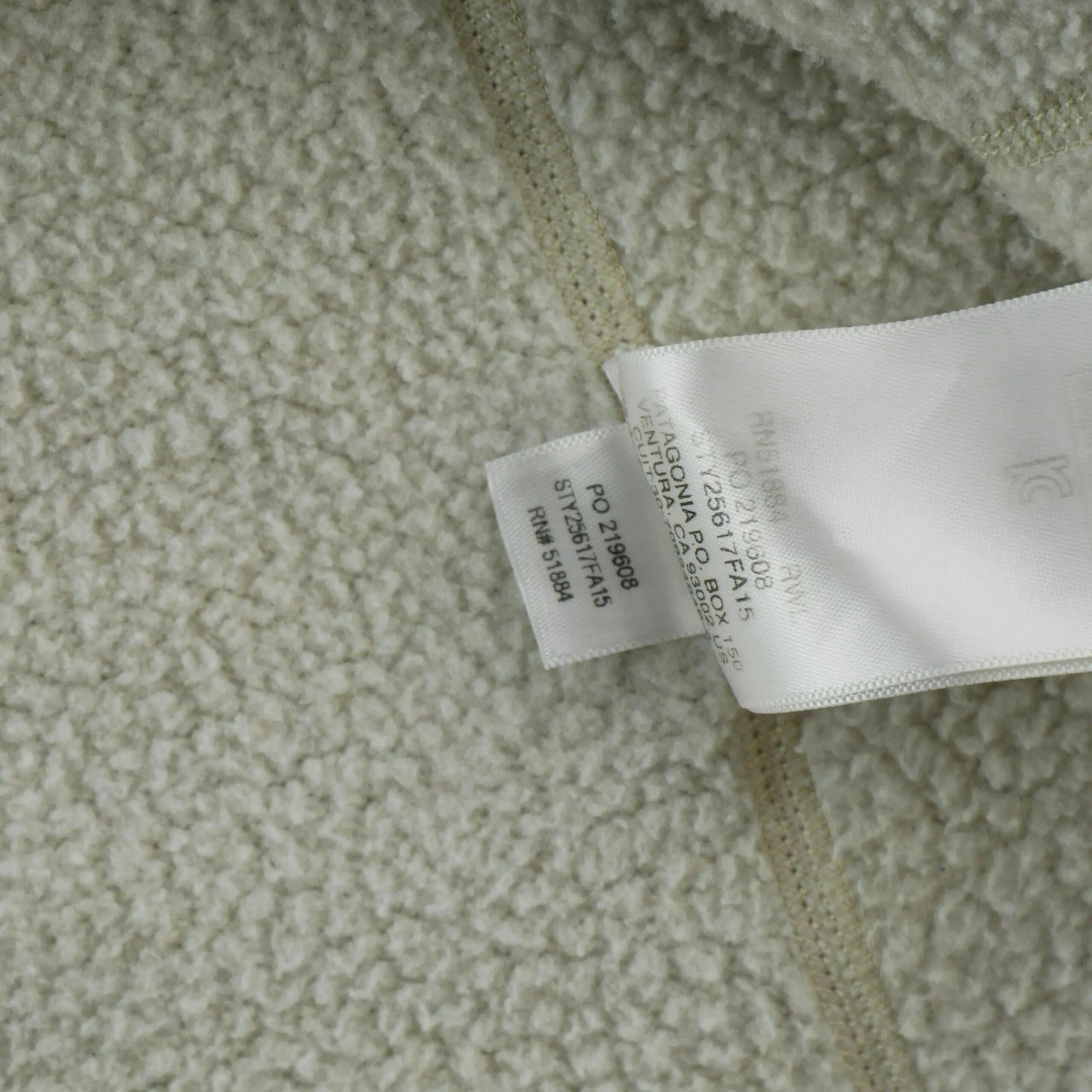 Pile donna beige 1/4 zip con tasca sulla manica 9/9