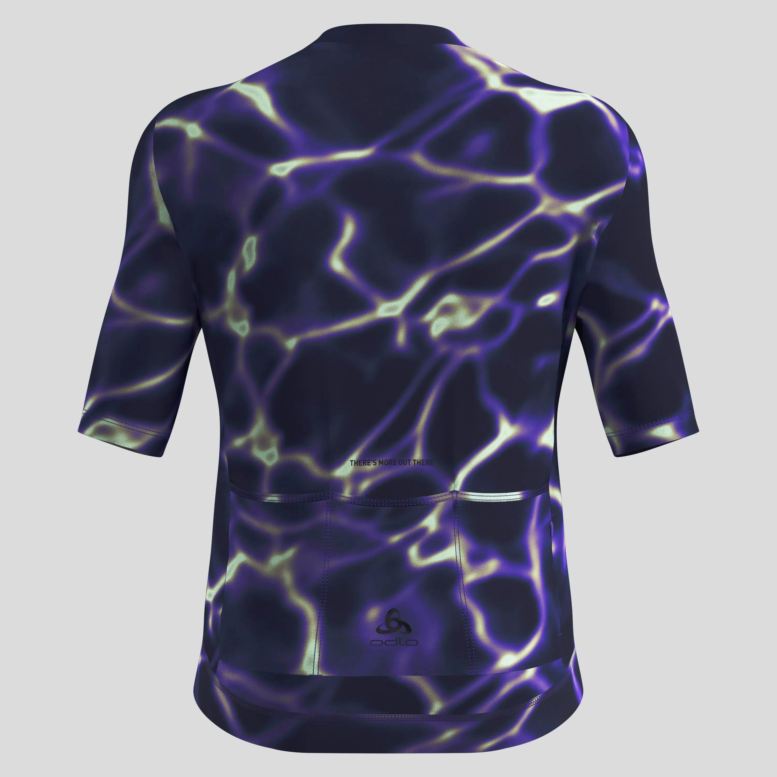 Maglia da ciclismo a zip intera Zeroweight Pro Chill-Tec con stampa ODLO 7/7