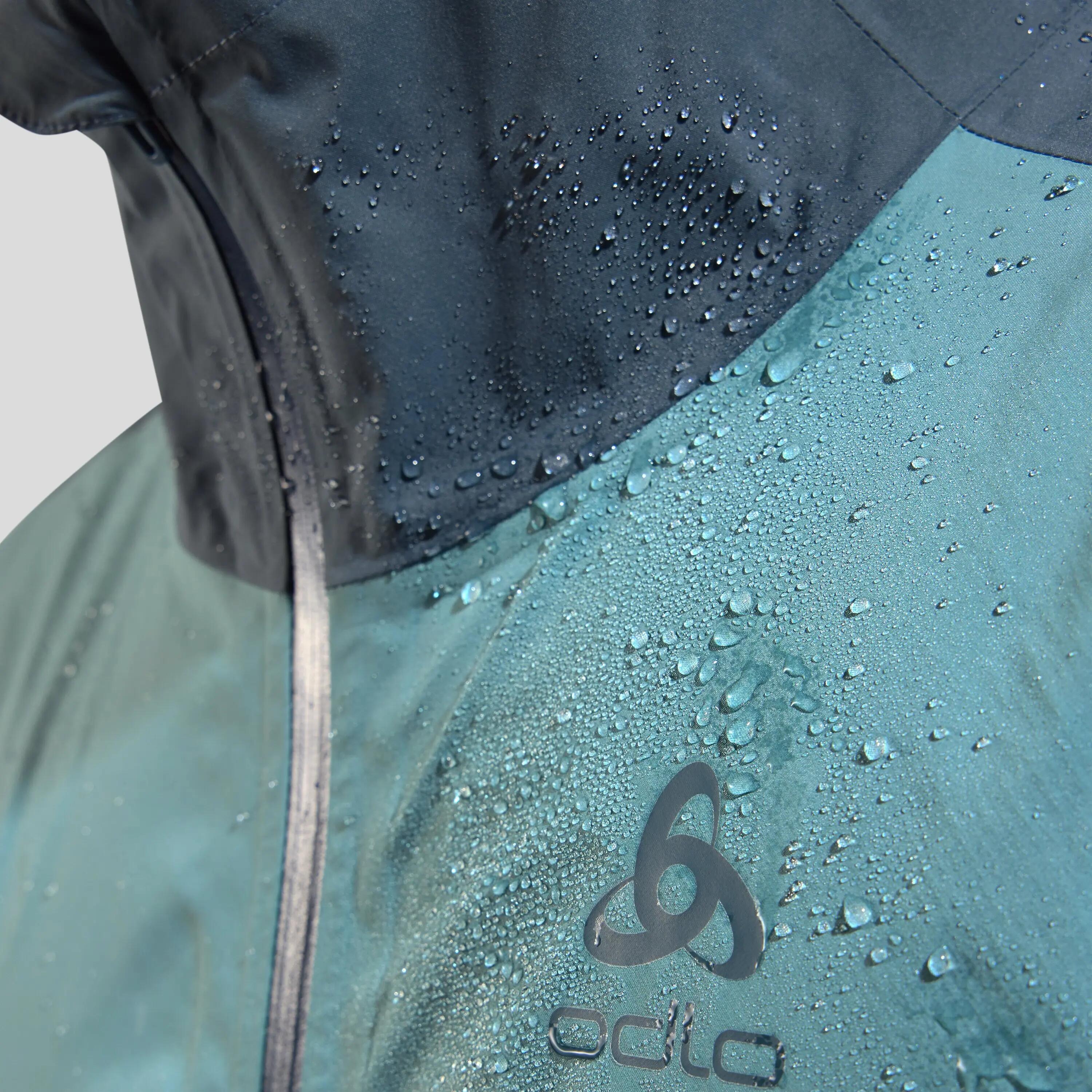 Veste imperméable Odlo Aegis 2.5L Gris/Vert 5/8
